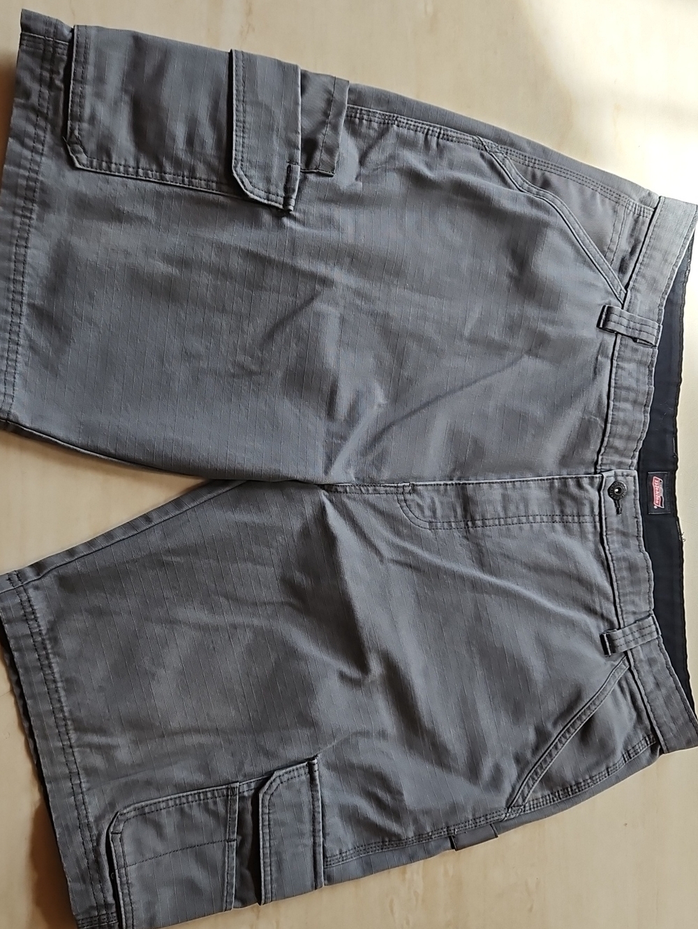 Dickies Men's Gray Cargo Shorts - Utility Pocket Design